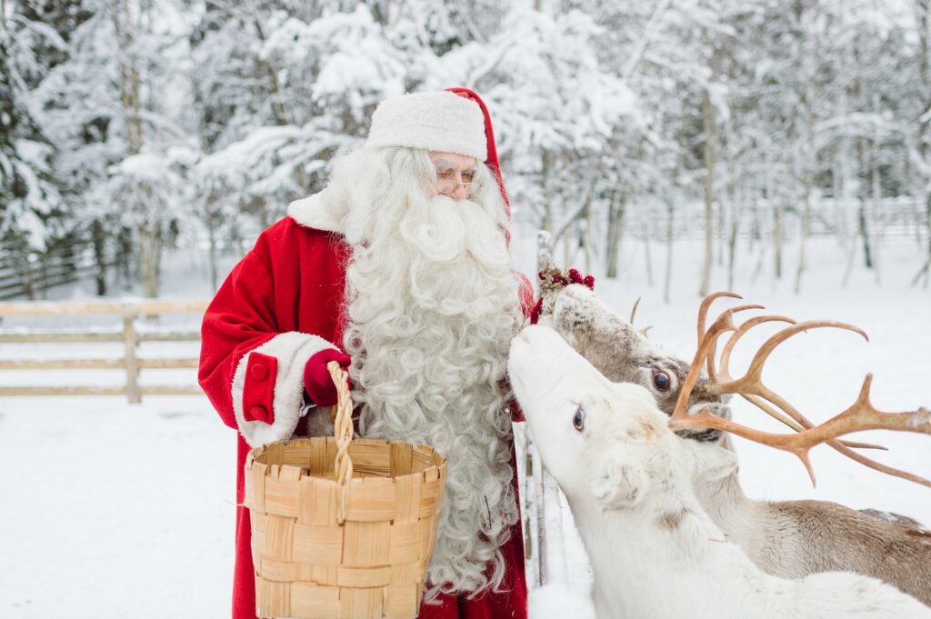 Kerstman en rendieren - Fins Lapland - Christoffel Travel