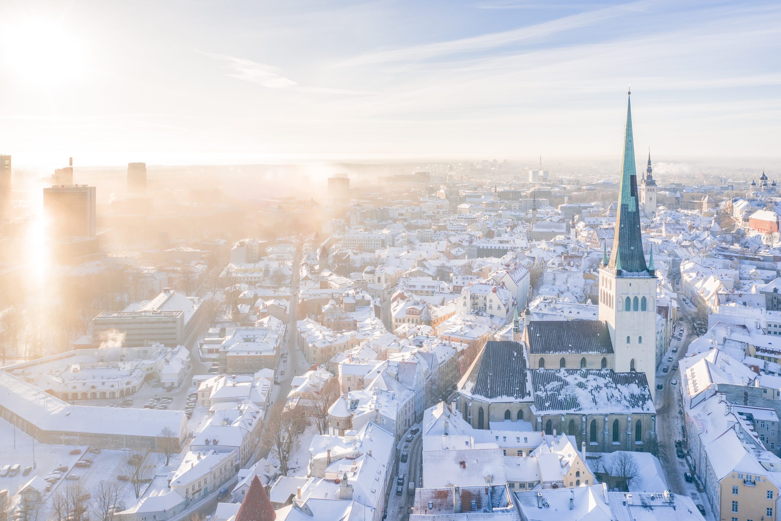 Winter-binnenstad-Estland