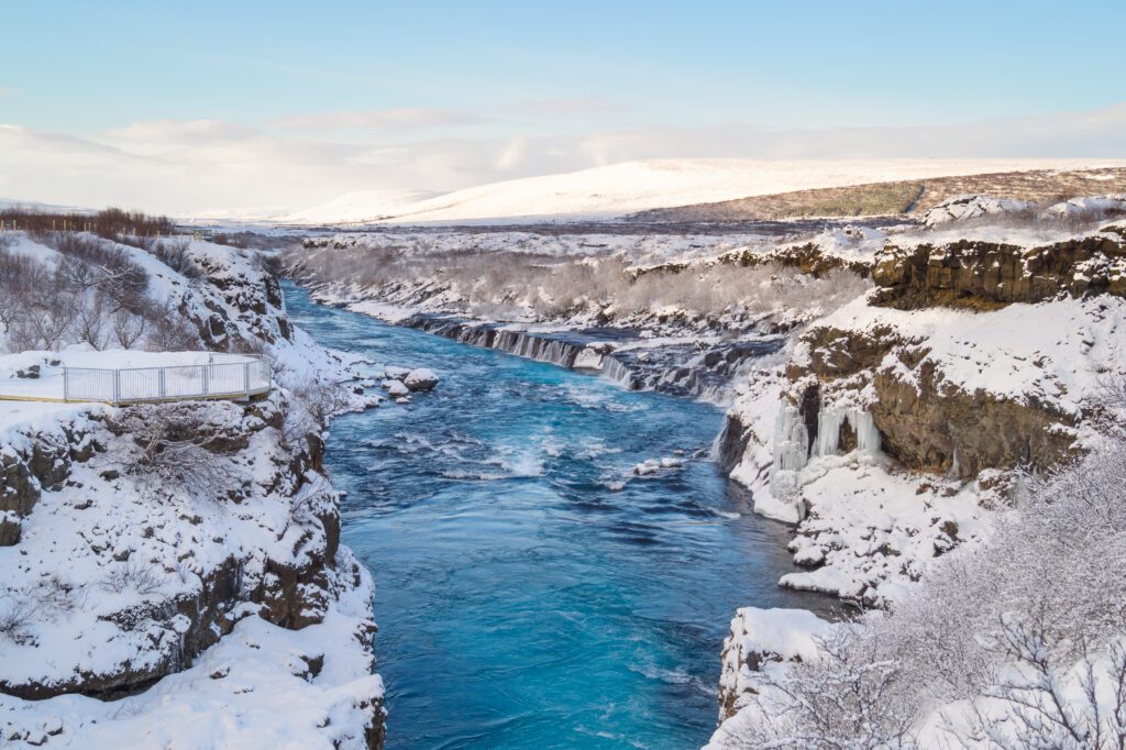 Hraunfossar - vakantie IJsland - Christoffel Travel