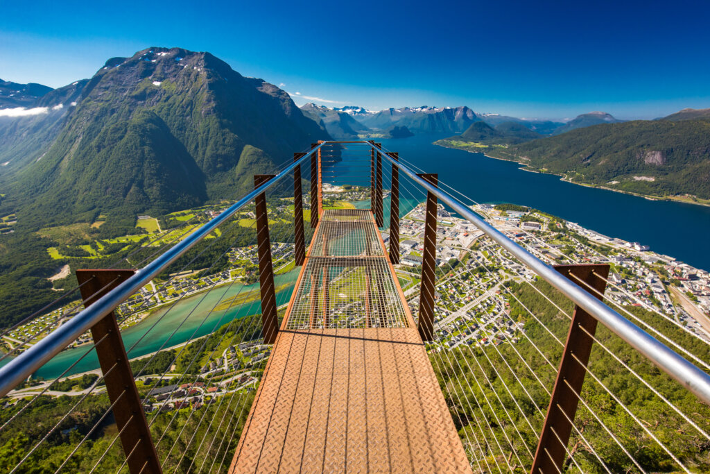 Rampestreken,In,Andalsnes,,Norway.,A,Famous,Tourist,Track,And,Viewpoint.