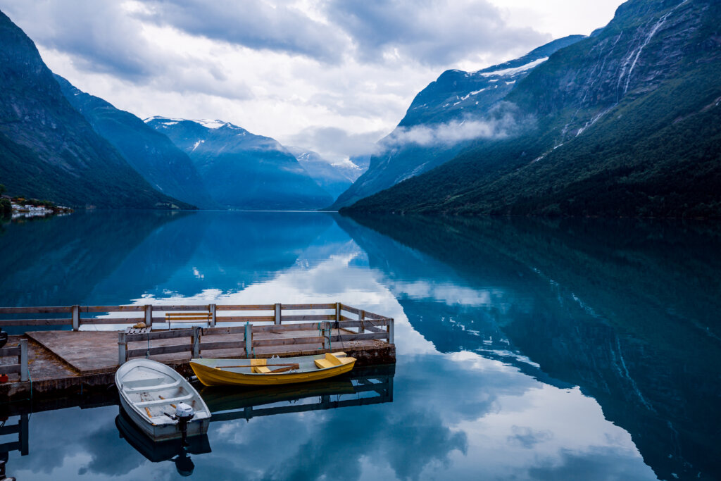 Beautiful,Nature,Norway,Natural,Landscape.,Lovatnet,Lake.