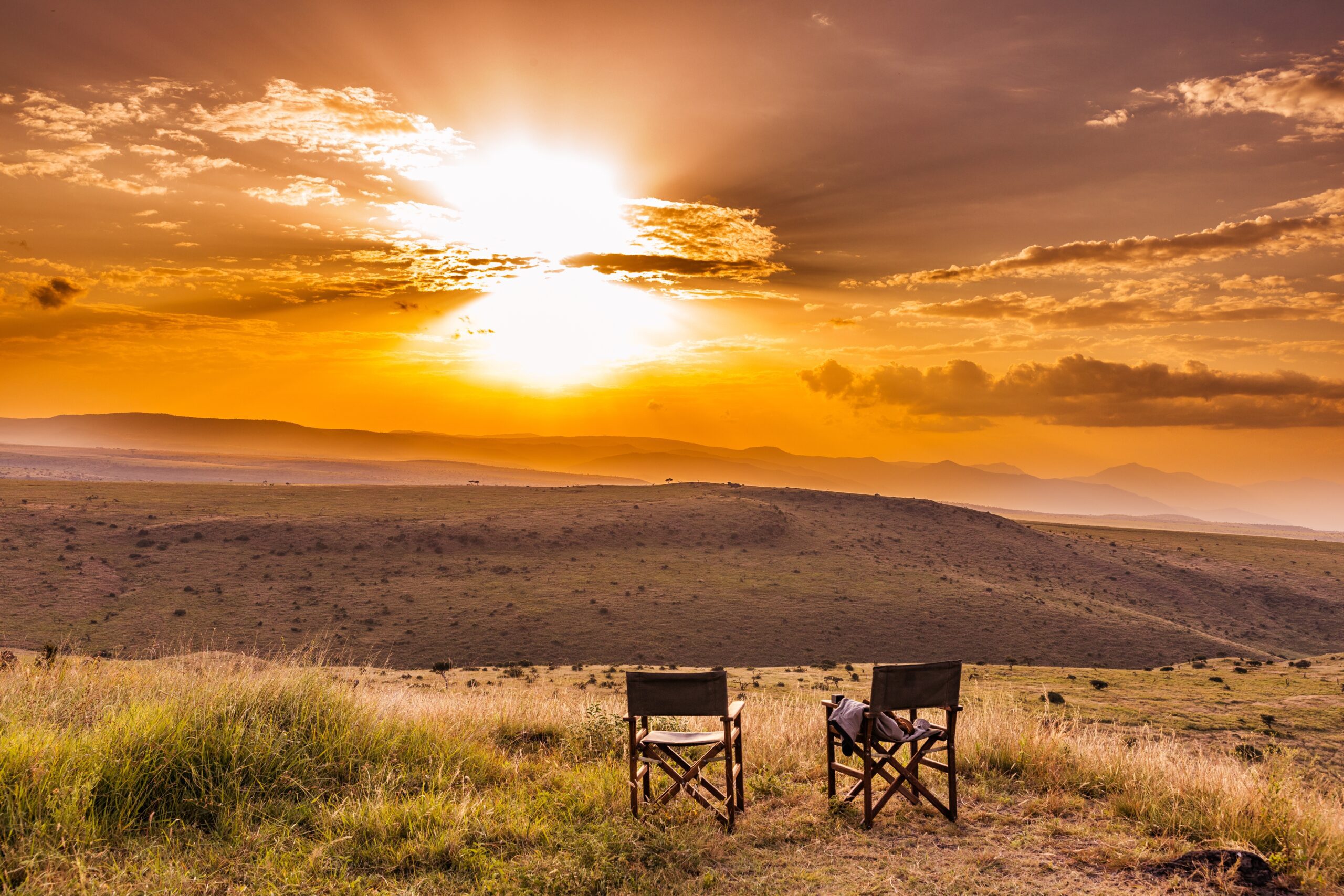 Panoramisch uitzicht over het savannelandschap van Lewa Wildlife Conservancy in Noord-Kenia – onderdeel van een luxe rondreis met Christoffel Travel