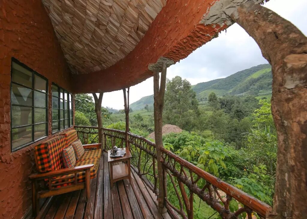 Mahogany Springs Lodge aan de rand van het regenwoud van Bwindi, dé uitvalsbasis voor gorillatrekking in Oeganda met Christoffel Travel