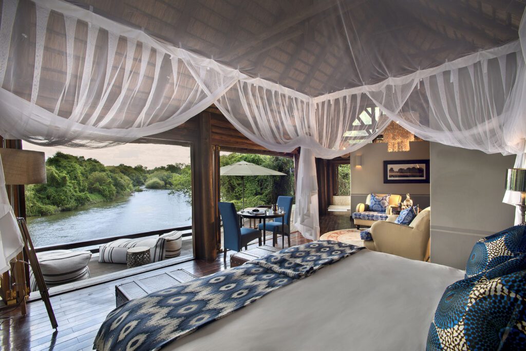 Royal Chundu: luxe lodge aan de Zambezi met uitzicht op de rivier en privéverblijf – Christoffel Travel