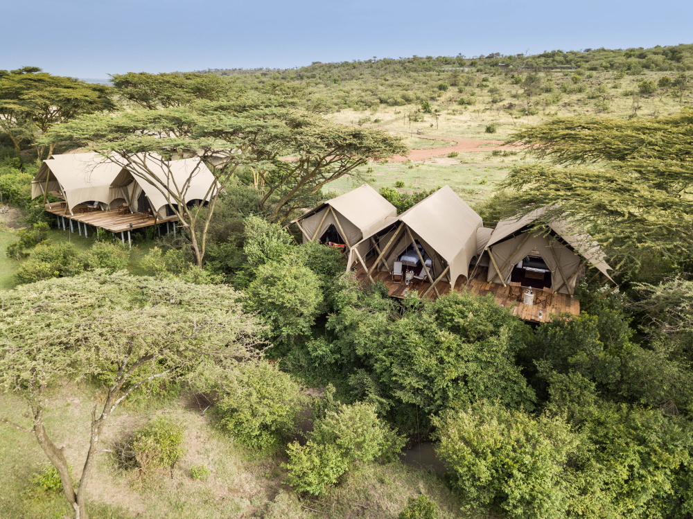 Mara Nyika Camp in Naboisho Conservancy, Kenia – intiem safarikamp verscholen tussen acaciabomen, aangeboden door Christoffel Travel