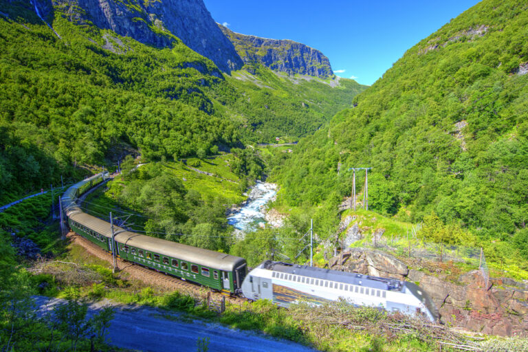 De Flåm Railway tijdens een treinreis door Noorwegen